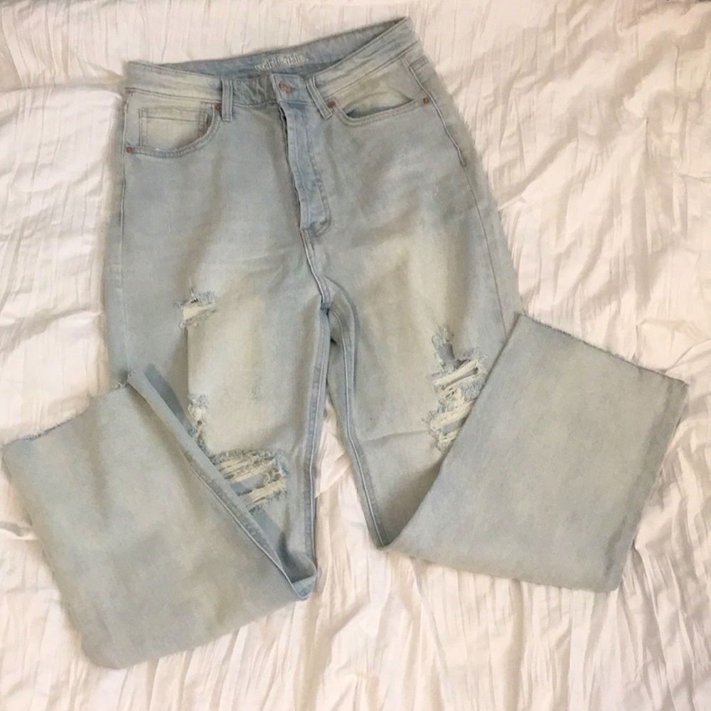 Straight leg jeans